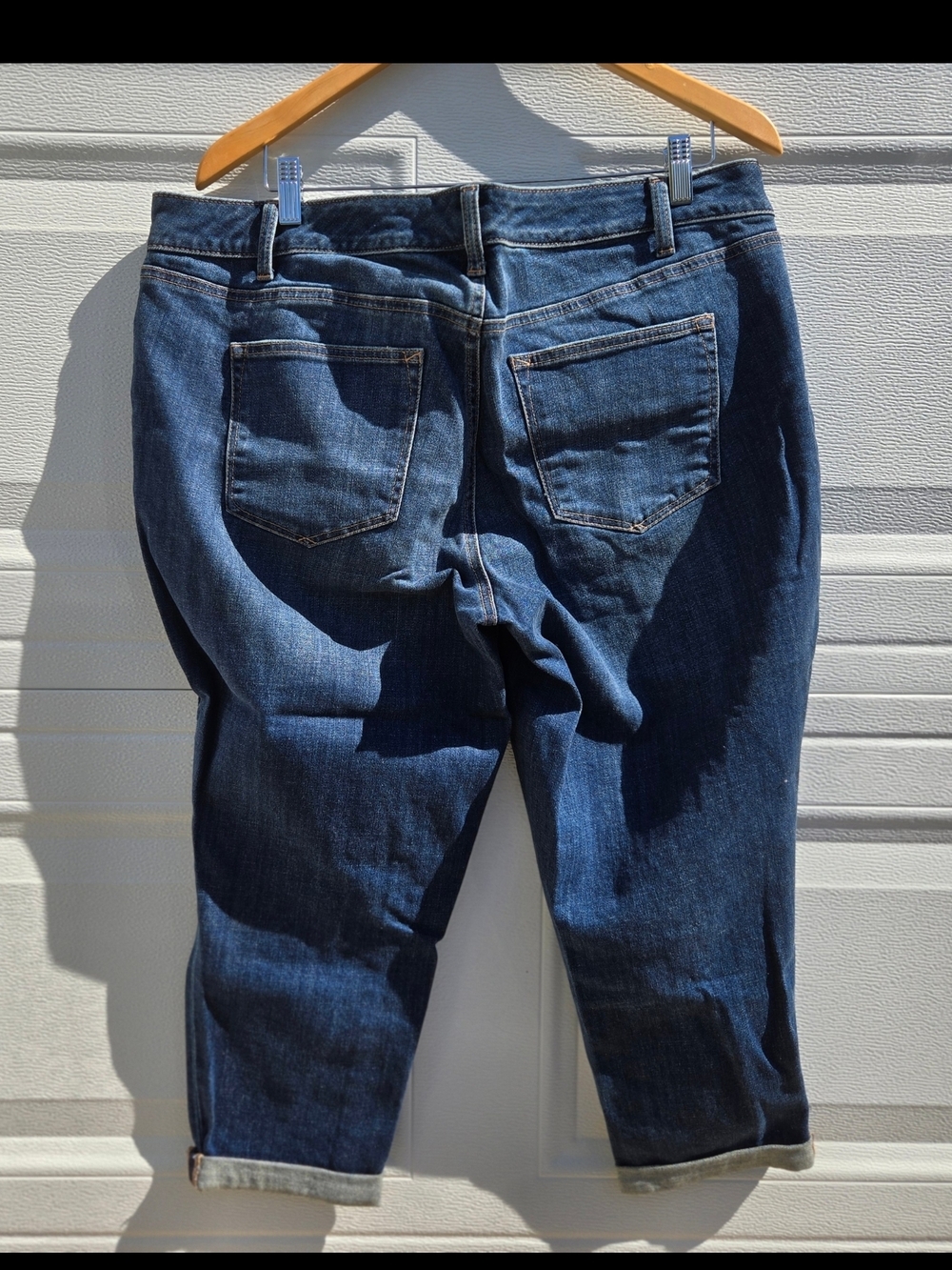 Talbots Women's Medium-Dark Blue Girlfriend Jeans - Picture 4 of 5